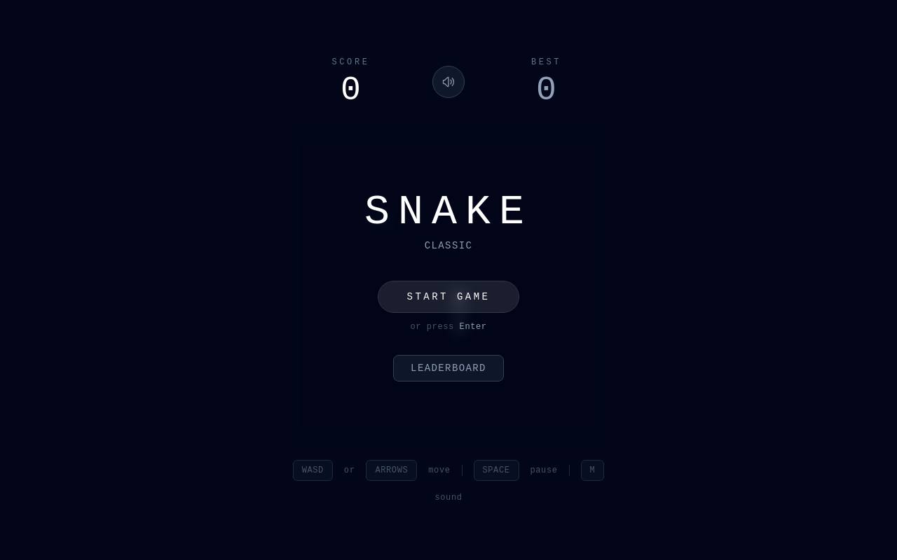 Classic Snake, built with Coddy Build