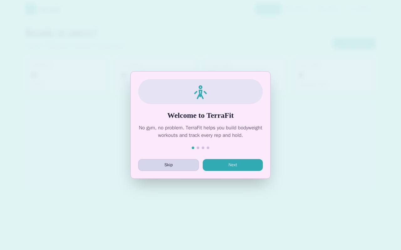 TerraFit, built with Coddy Build